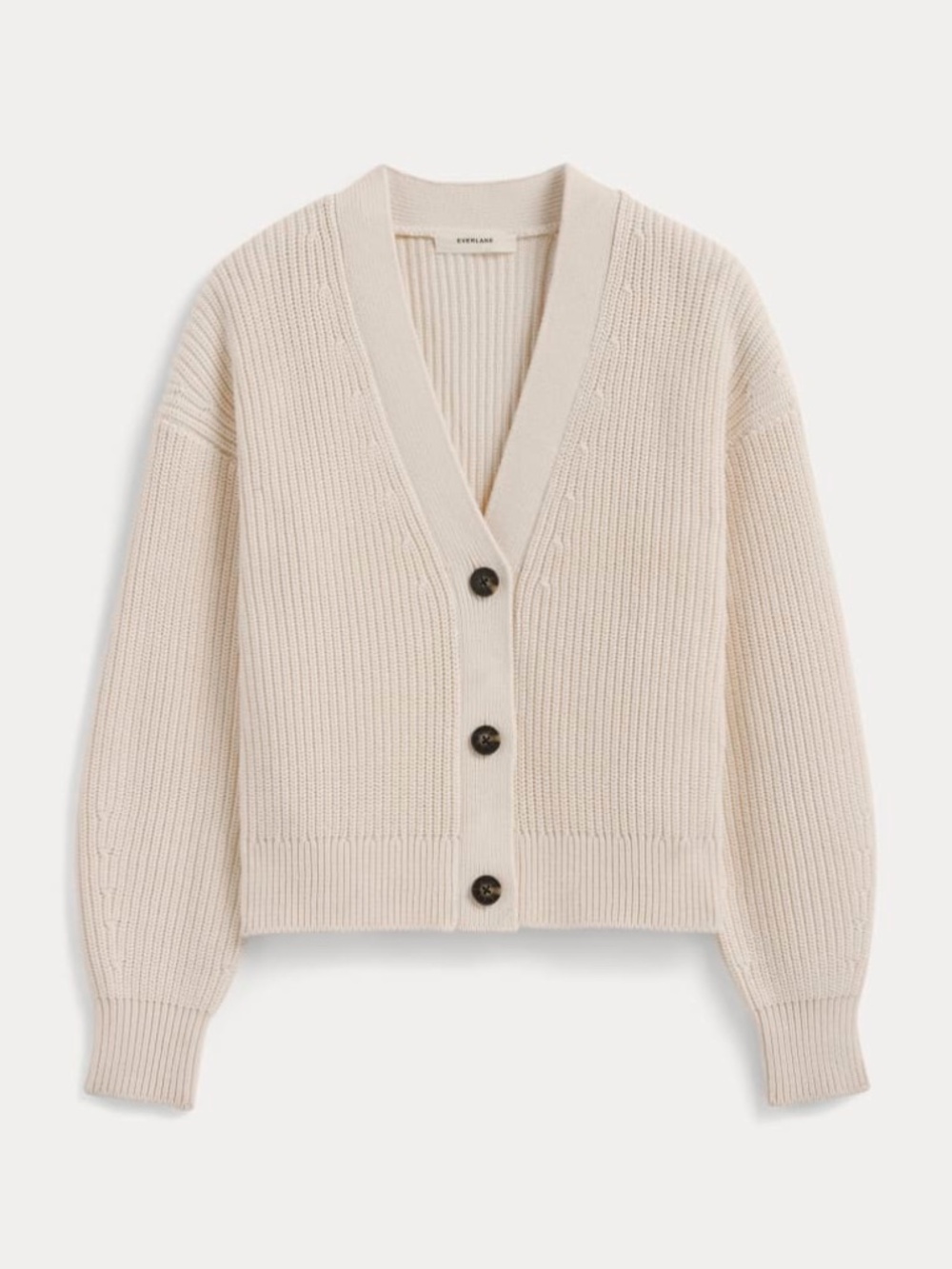 Everlane The Boxy Cardigan in Everyday Cotton, Canvas, Size XXS